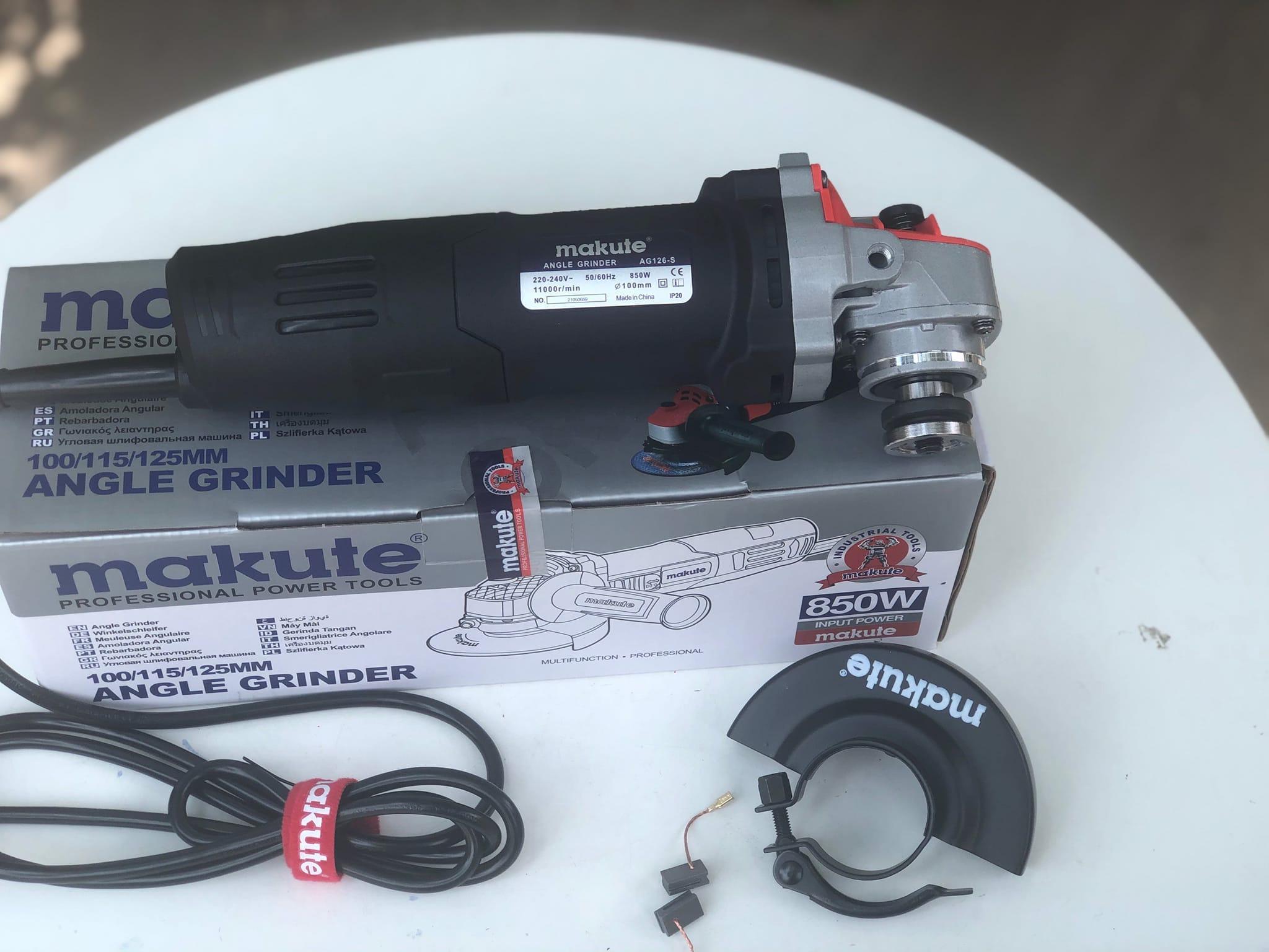 MÁY MÀI CÔNG TẮC HÔNG 100MM MAKUTE AG126-S - HÀNG CHÍNH HÃNG