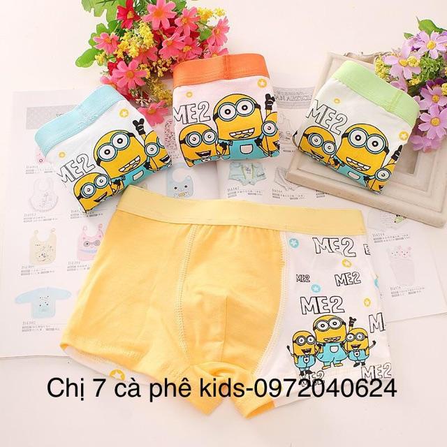 Set 5 quần sịp bé trai size 7-45kg