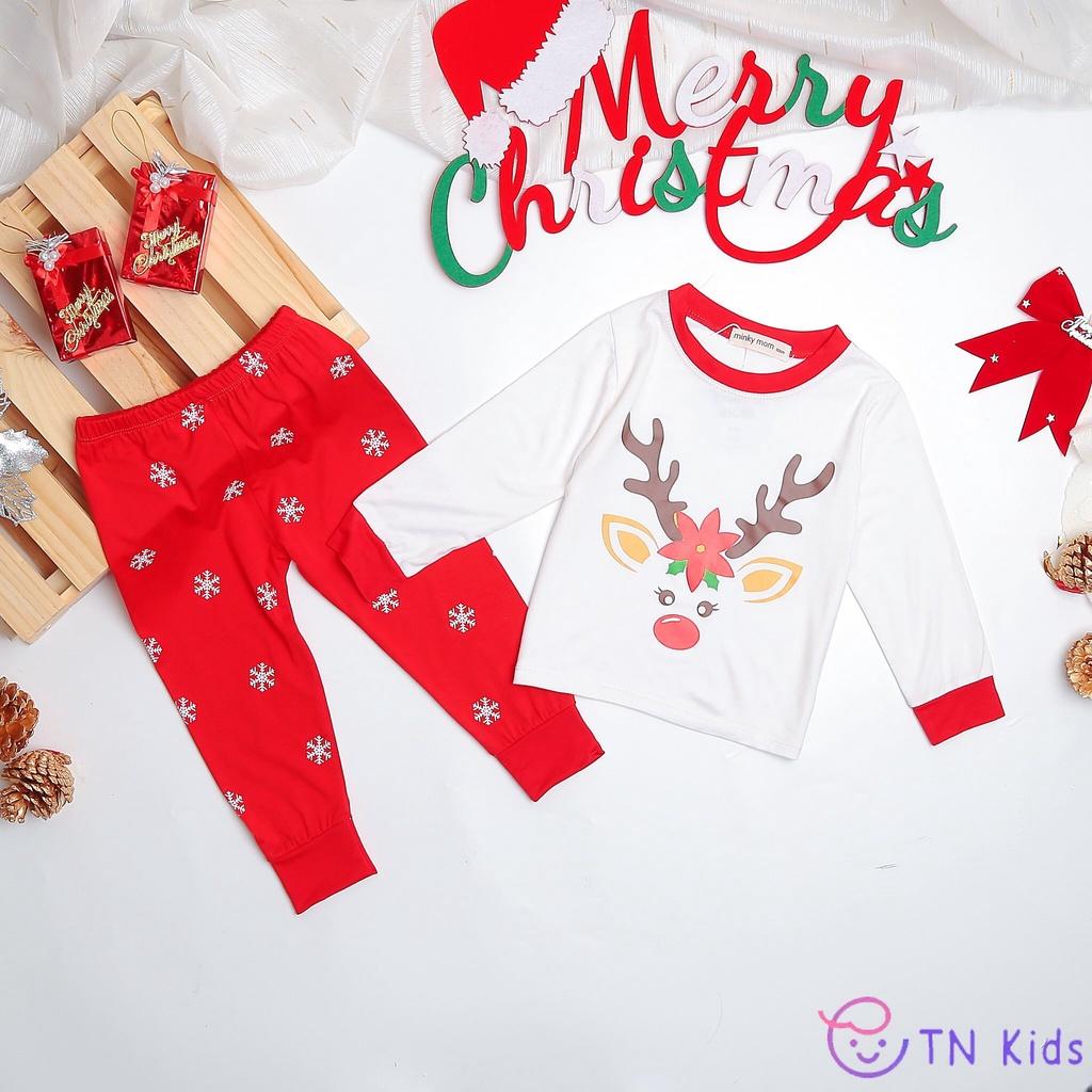 Bộ NOEL Dài Tay Cho Bé Trai Bé Gái Bộ Giáng Sinh Cho Bé Chất Cotton Cao Cấp Siêu C