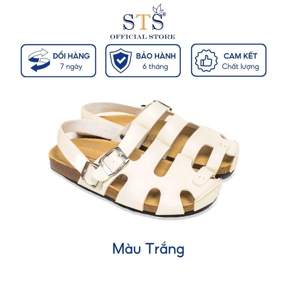 Giày sandals dáng rọ quai hậu DA PU xuất khẩu đế trấu Briken Unisex hàng cao cấp êm chân thoải mái thân thiện môi trường
