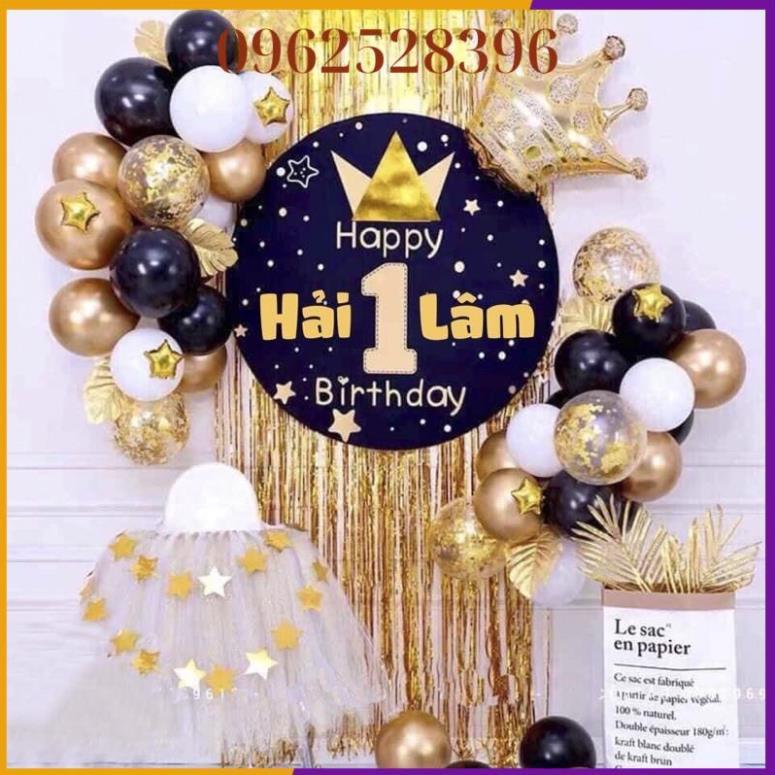 Sét Bóng Kèm Banner Trang Trí Sinh Nhật