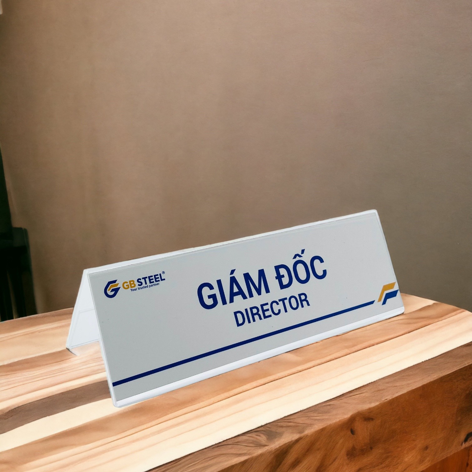 Biển chức danh, Bảng tên để bàn, Kệ mica chức vụ 2 mặt Enter A04 180x65mm nhỏ (20)