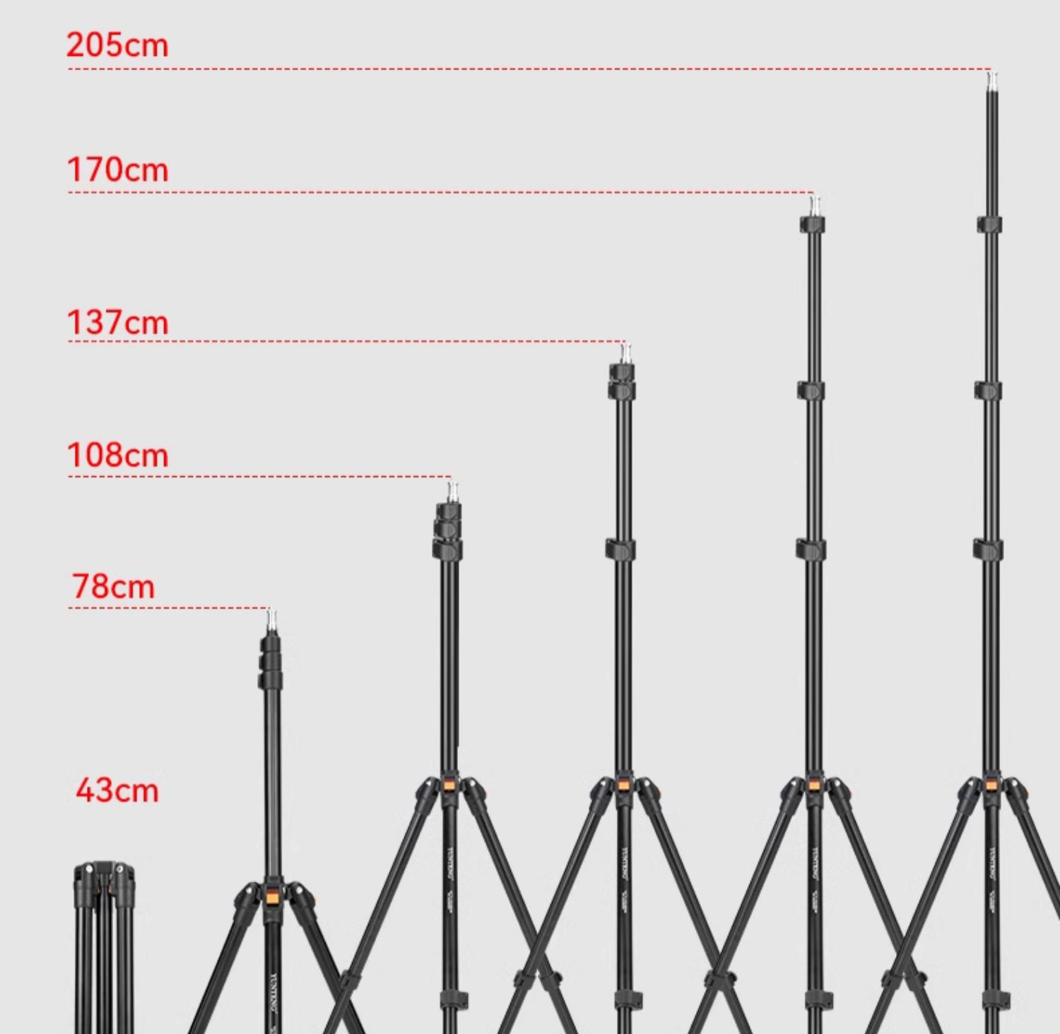 Tripod Yunteng VCT-5228 Đa Năng - Chân Đế Quay Phim Chụp Ảnh Chuyên Nghiệp, Cao Tối Đa 210cm - Hàng chính hãng