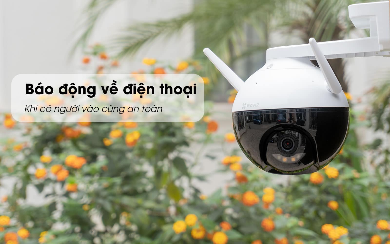 Camera Wifi Trong Nhà Ngoài Trời PTZ EZVIZ Quay Quét 355 độ Tích Hợp Ai - Có Màu Ban Đêm - Hàng Chính Hãng