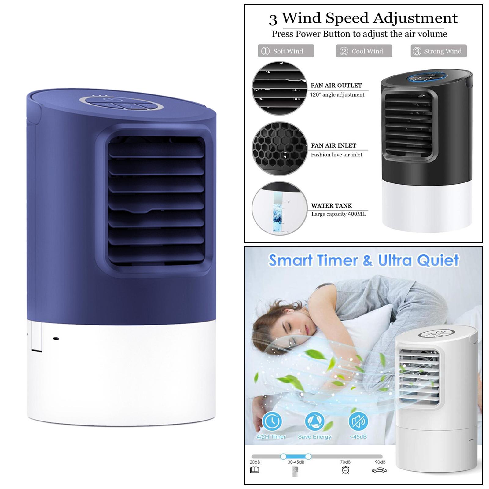 Mini Air Conditioner Fan Bedroom Air Cooler with Timer EU Plug