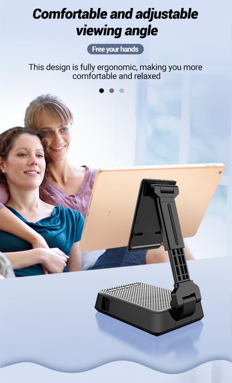L29 Mini Portable Wireless Bluetooth-compatible Speaker Folding Phone Holder Bracket Compatible For Iphone Samsung Xiaomi