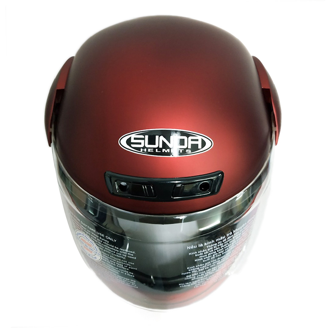 Mũ bảo hiểm fullface hàm SUNDA 555 trơn