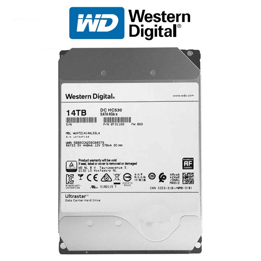 Ổ cứng HDD Western Digital Ultrastar 14TB 3.5 inch Sata 3 - Hàng Nhập Khẩu