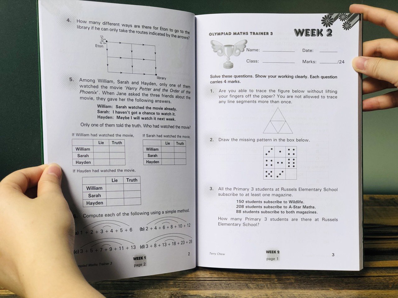 Sách olympiad maths trainer 3 toán lớp 3 ( 8 - 9 tuổi )