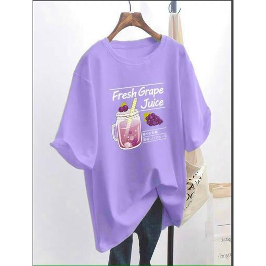 Áo phông, áo thun nam nữ form rộng tay lỡ Unisex LỌ NƯỚC ÉP NHO Từ 50-70kg