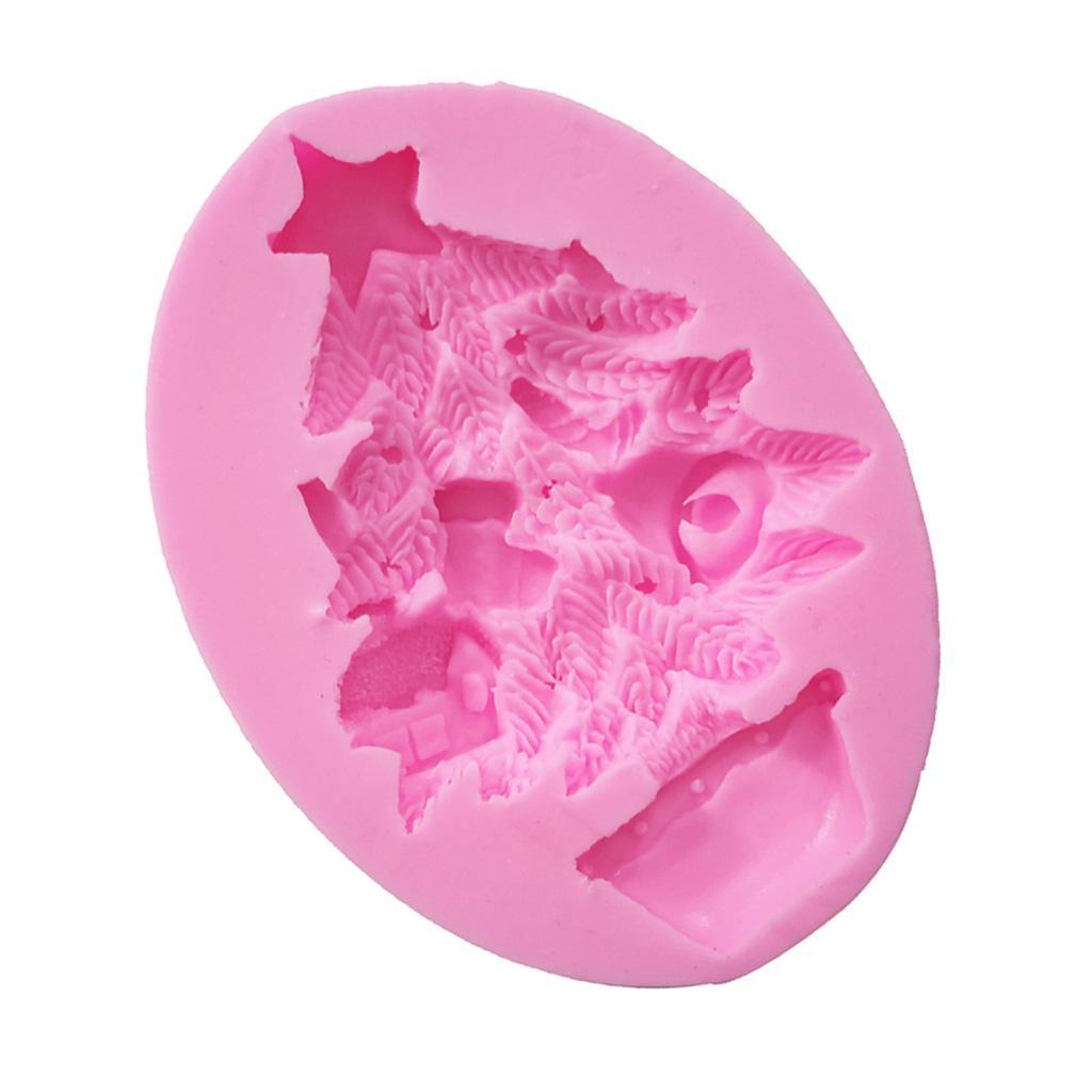 Christmas Tree Mold Silicone Fondant Cake Decorating Chocolate Mould