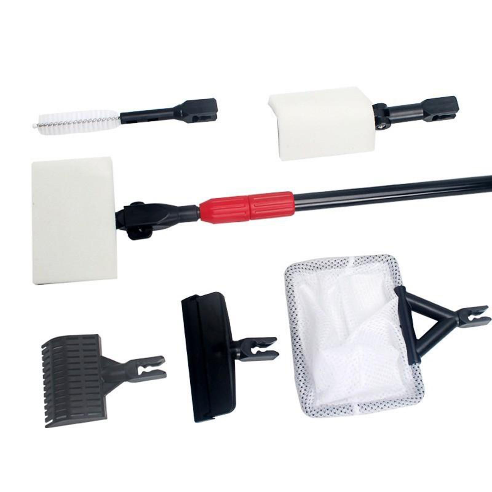 6 in 1 Aquarium Fishing Tank Cleaning Tool Set Cleaner Non Telescopic