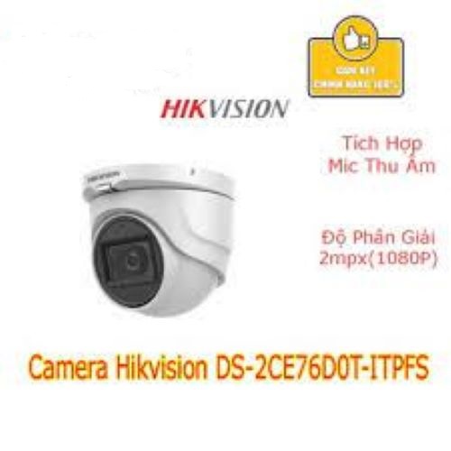 Camera Hikvision DS-2CE76D0T-ITPFS,Hàng chính hãng