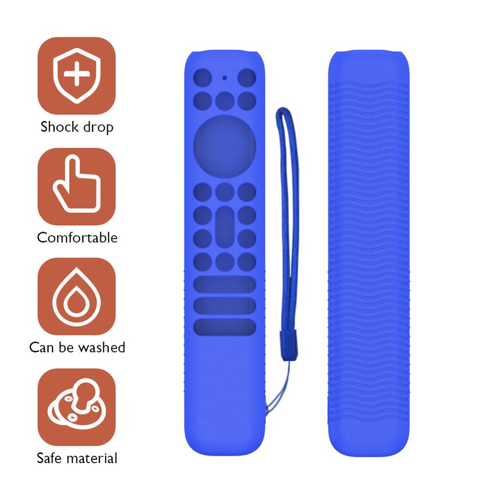 Vỏ bảo vệ điều khiển từ xa trường hợp silicone với dây buộc chống trượt tất cả bao gồm cho TCL RC902V FMR1 Voice từ xa
