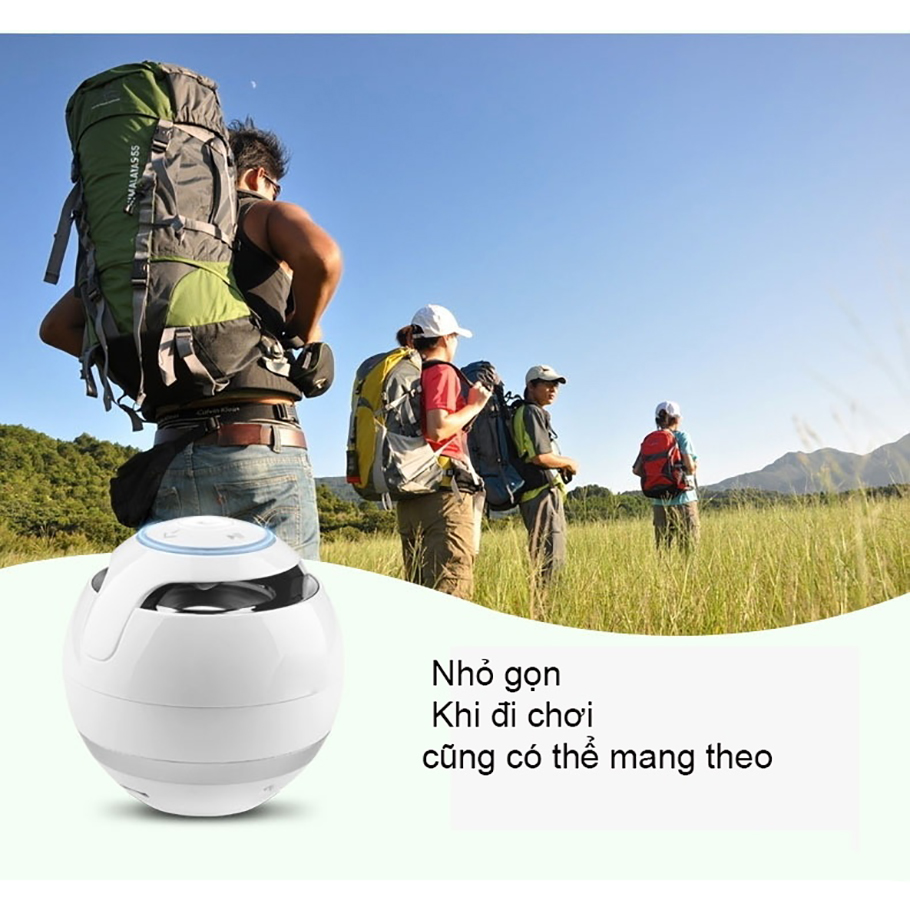 Loa Bluetooth Mini Dạng Trứng Bluetooth 360 - Model GS009 Hỗ Trợ Cắm Thẻ Nhớ Và Đàm Thoại