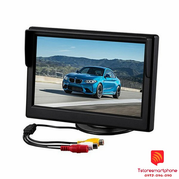 Màn hình Ôtô xe hơi đặt táp lô, hút kính 5 inch độ phân giải cao 800*480p LCD dùng cho camera lùi, camera căn lề