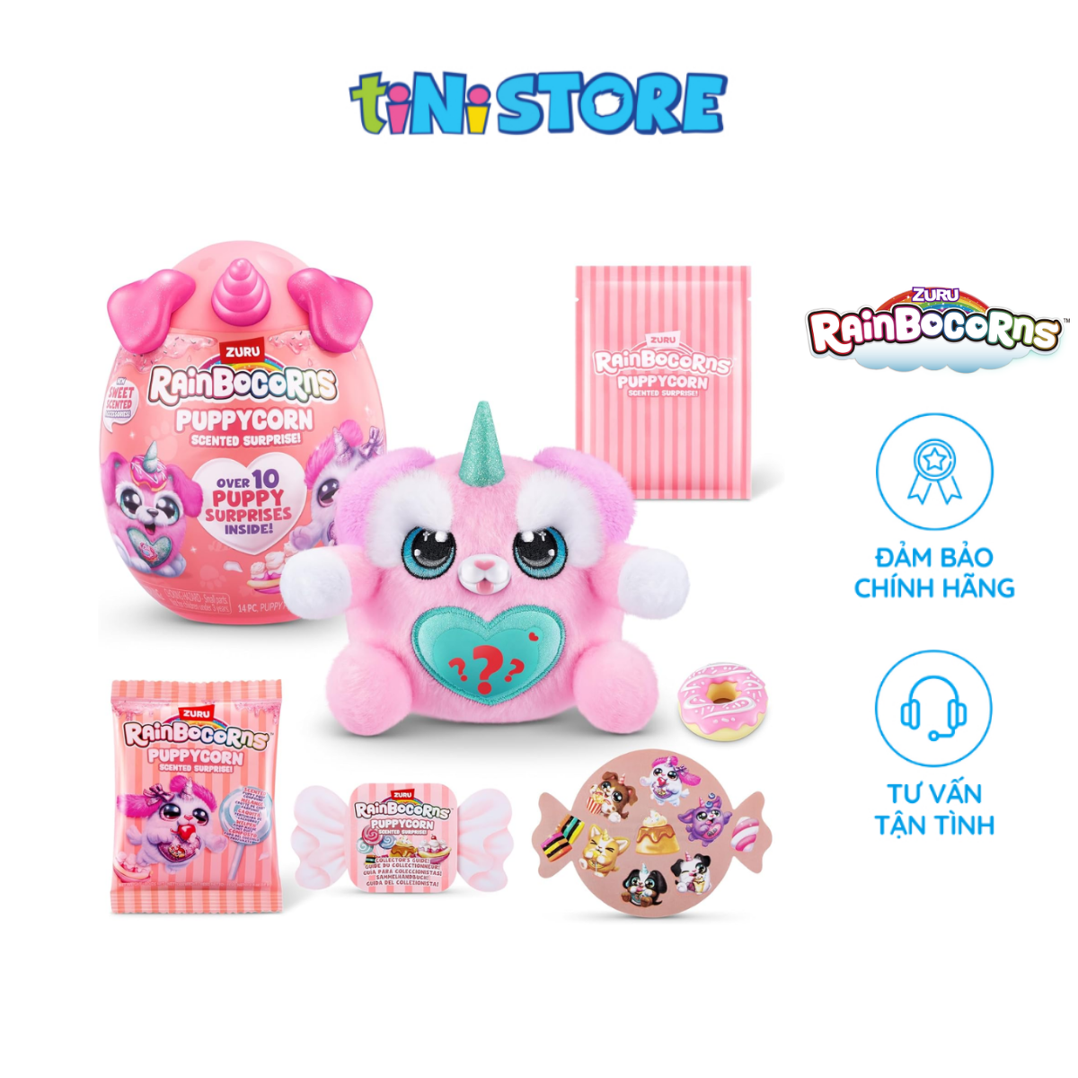 Đồ Chơi Trứng Kỳ Lân Cún Con Kèm Phụ Kiện Hương Thơm Zuru Rainbocorns Puppycorn S8 (Mẫu ngẫu nhiên) 9298