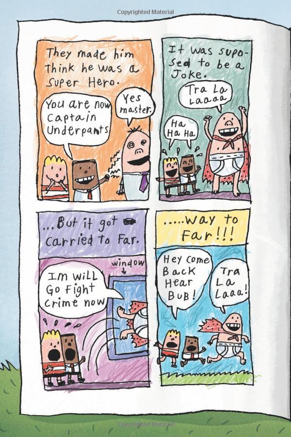 Sách Captain Underpants And The Big , Bad Battle Of The Bionic Booger Boy - Part 1: The Night Of The Nasty Nostril Nuggets (Captain Underpants Book 6)