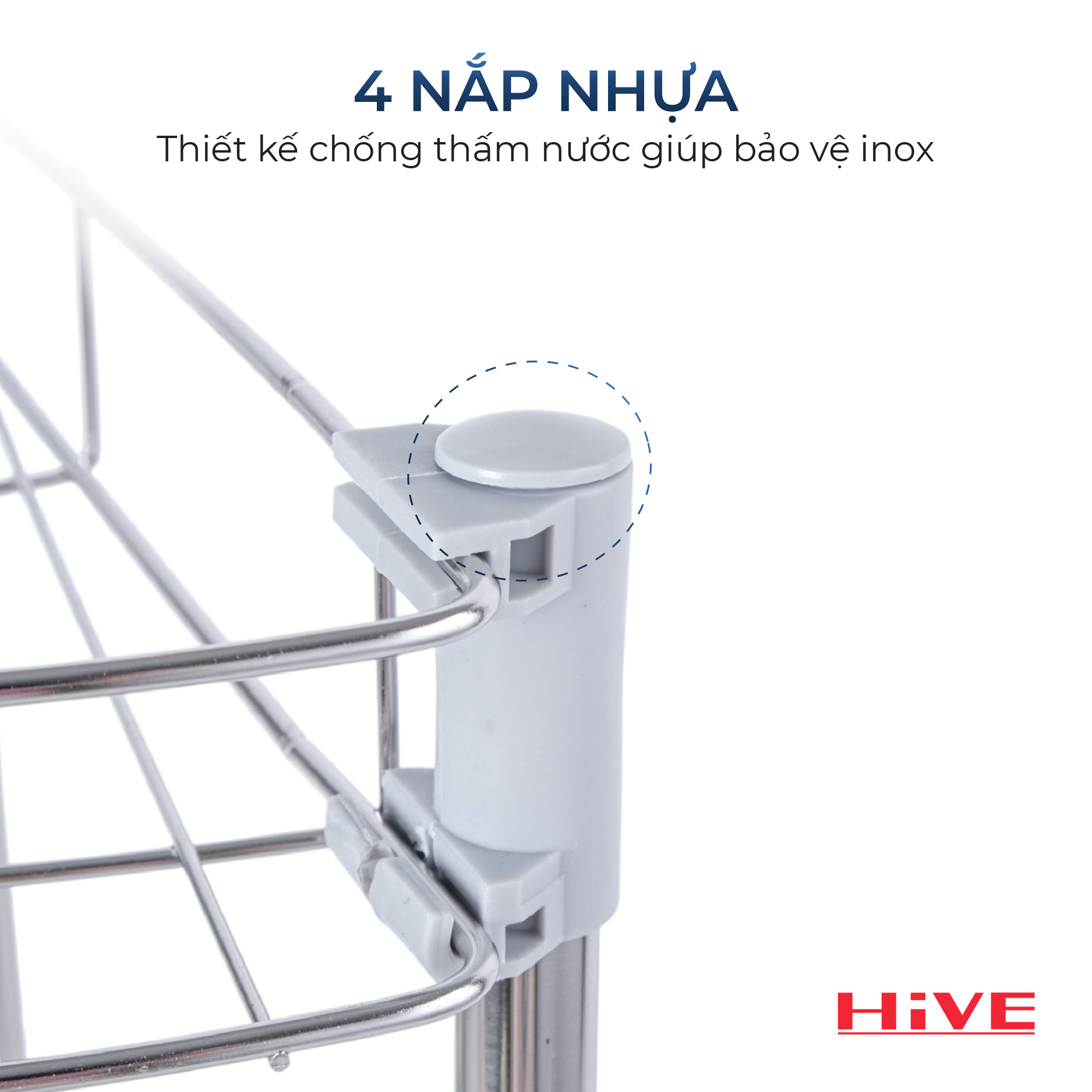 Kệ Tam Giác đa năng Inox 2/3/4 Tầng Cao Cấp