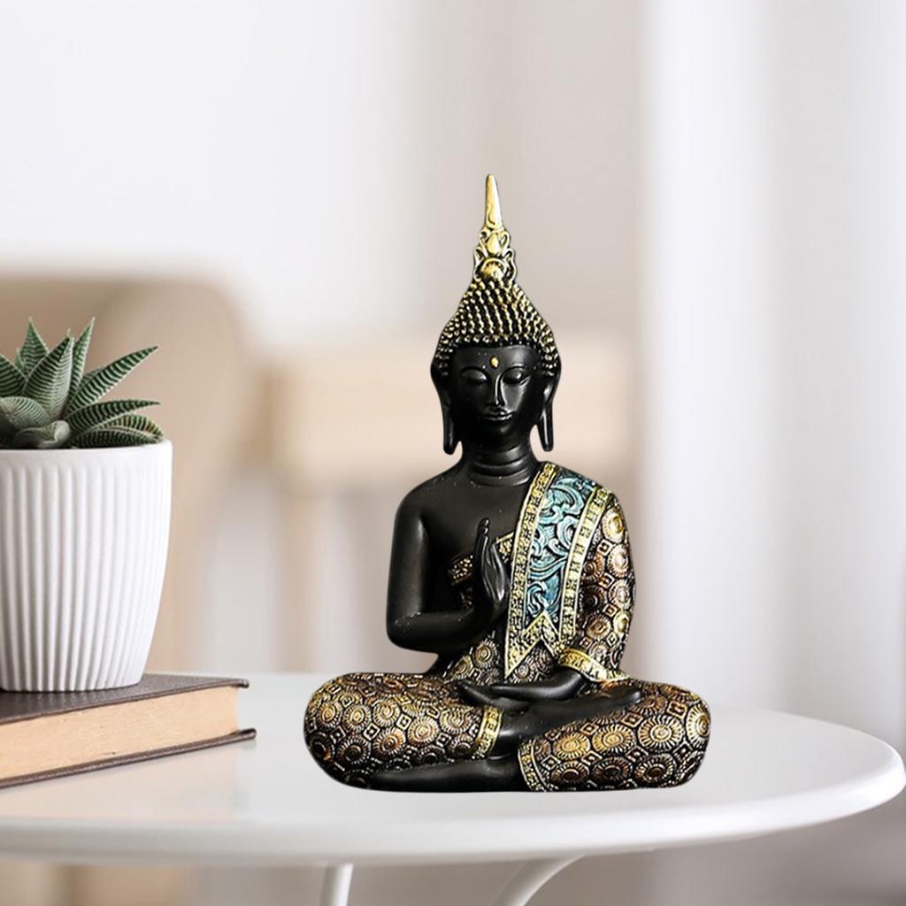 Thai Buddha Statue for Home. 6.3" Buddha Statue Collectibles and Figurines, Meditation Decor, Spiritual Living Room Decor, Yoga Zen Decor