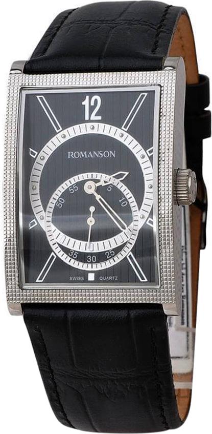 Đồng Hồ Nam Dây Da Romanson DL5146NMWBK (28 x 42 mm) - Đen