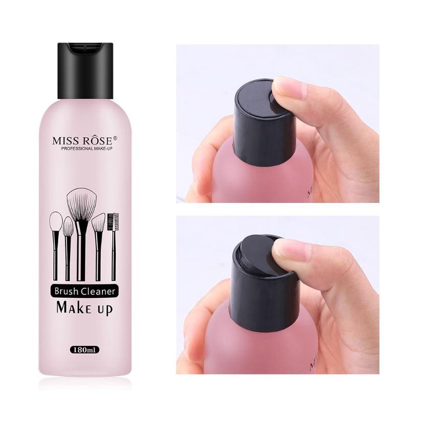 Nước vệ sinh bông mút, giặt rửa cọ trang điểm Miss Rose siêu sạch dễ sử dụng - Hity Beauty