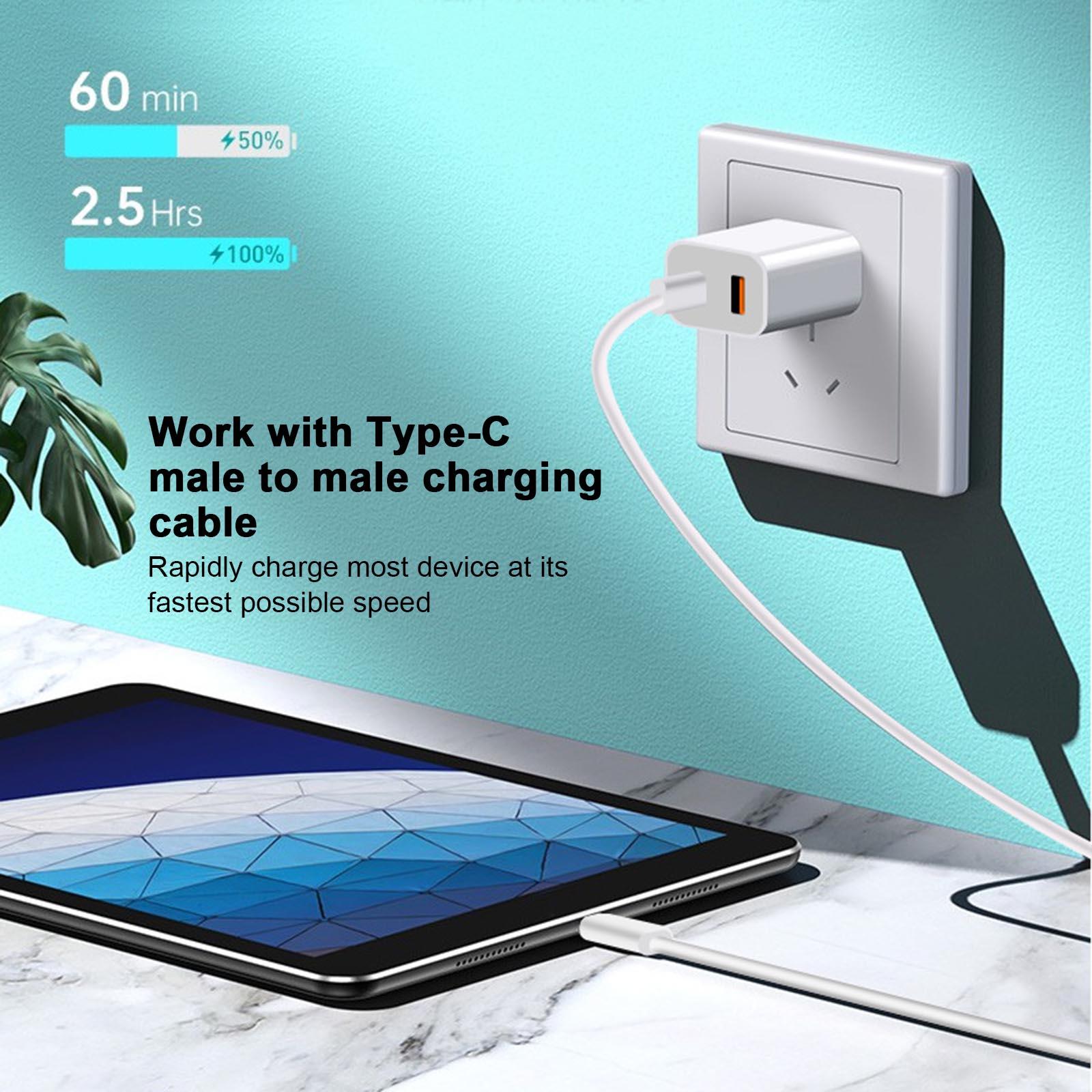 Bộ sạc USB du lịch di động Tương thích với iPhone 12 Pro / 11 18W Cổng kép PD USB C và QC3.0
