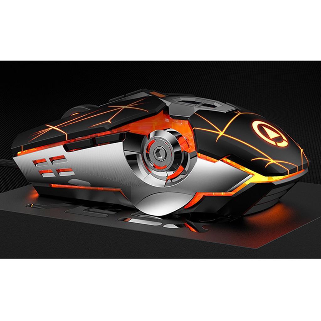 Wired Optical USB Gaming Mouse Game Mice For Computer Laptop Black Mute