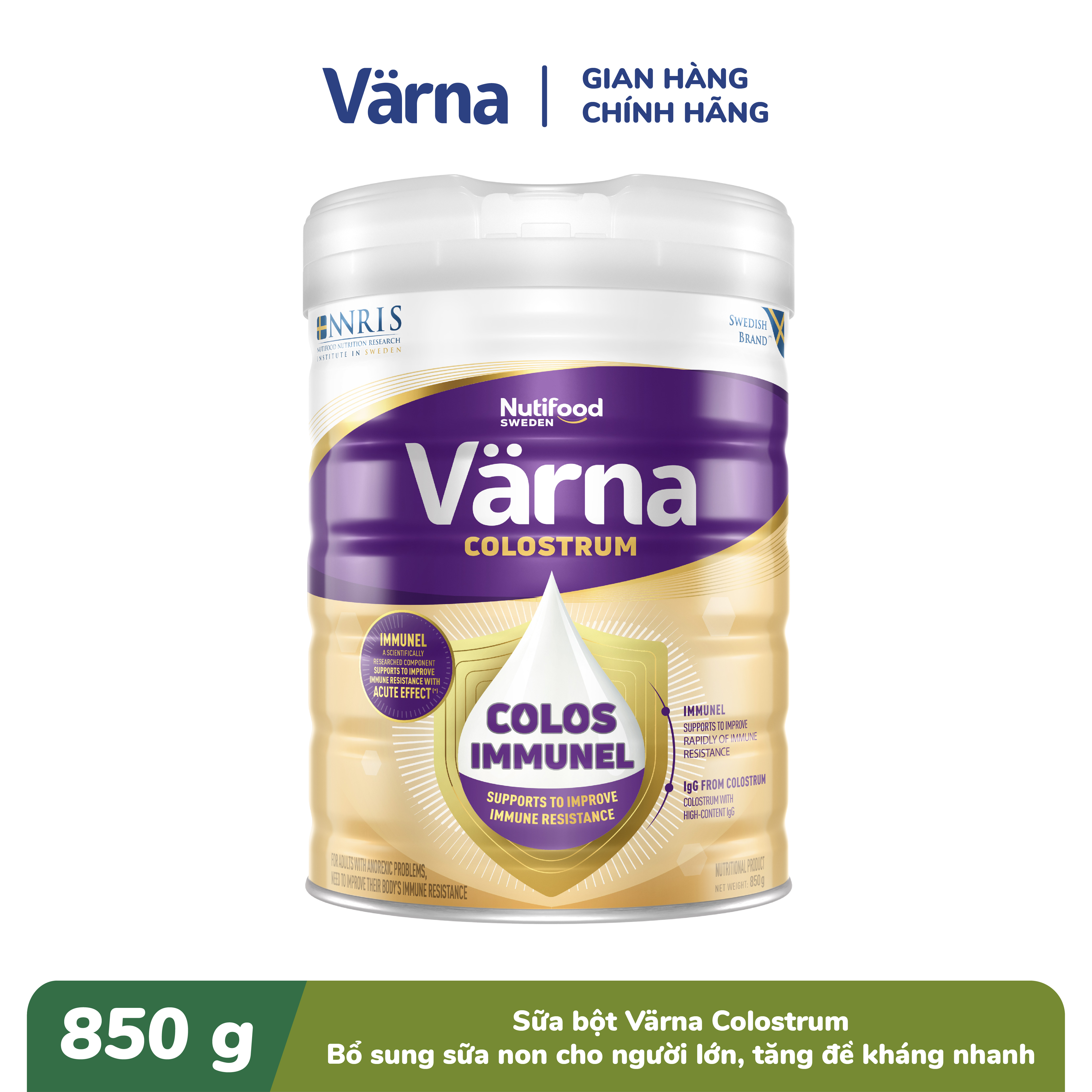 Sữa Bột Värna Colostrum Lon 850g