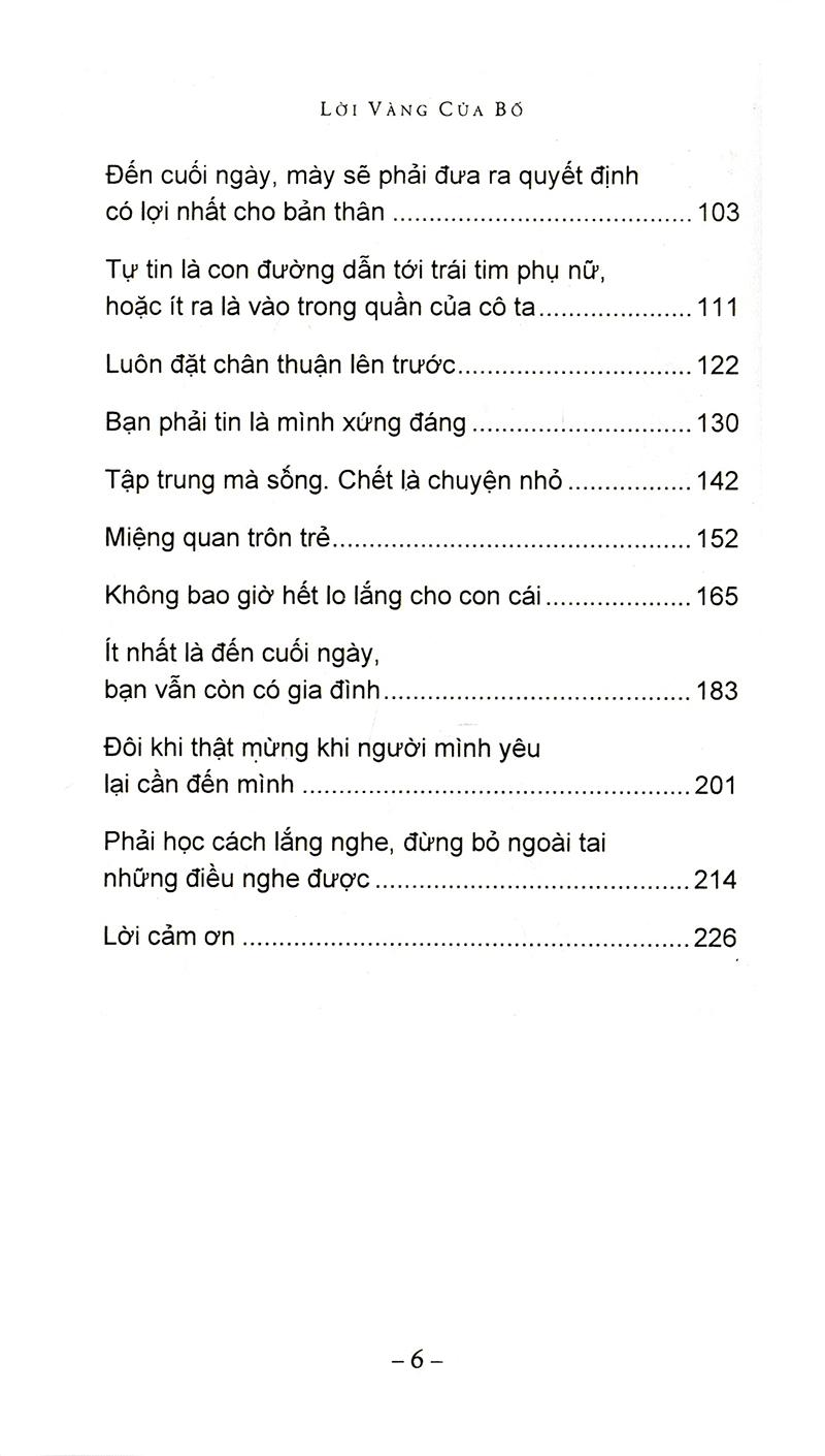 Lời Vàng Của Bố (Tái Bản 2018)