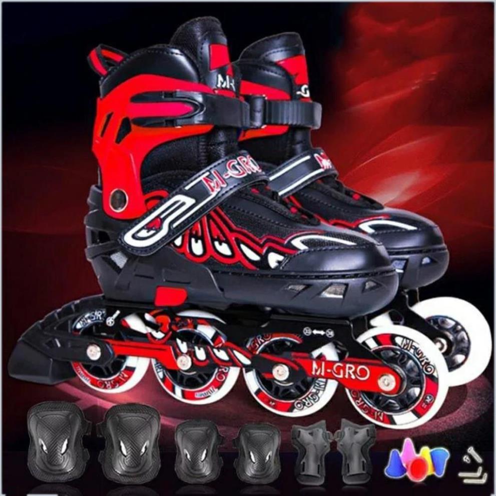Giày trượt patin người lớn và trẻ em bánh xe phát sáng, điều chỉnh được 4 size bền đẹp