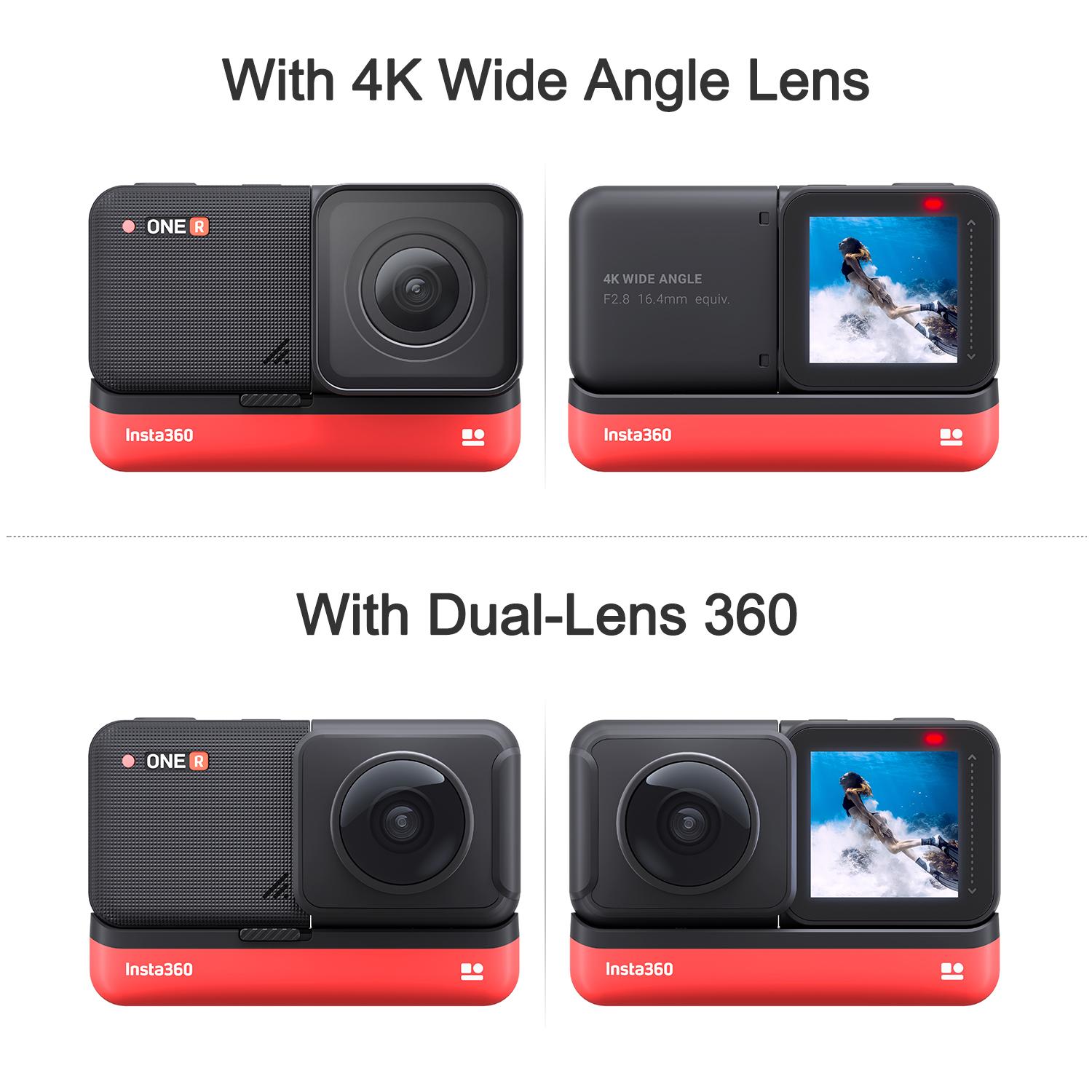 Insta360 ONE R Twin Edition Phiên bản 360 Máy ảnh đa mô-đun 5.3K 360 5.7K 4K Insta 360 ONE R Camera hành động mô-đun pin Màu sắc: Đôi x 2 chiếc x Bảo vệ