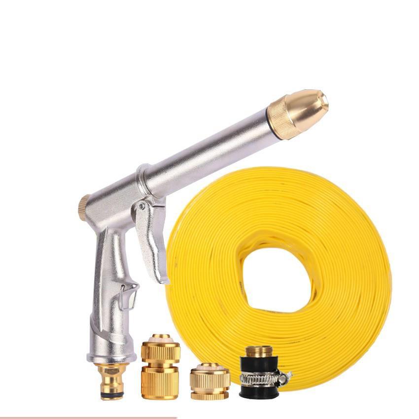 Vòi nước vòi phun nước rửa xe tưới cây tăng áp thông minh + bộ dây bơm nước cao cấp TLG 206810 đầu đồng,cút đồng
