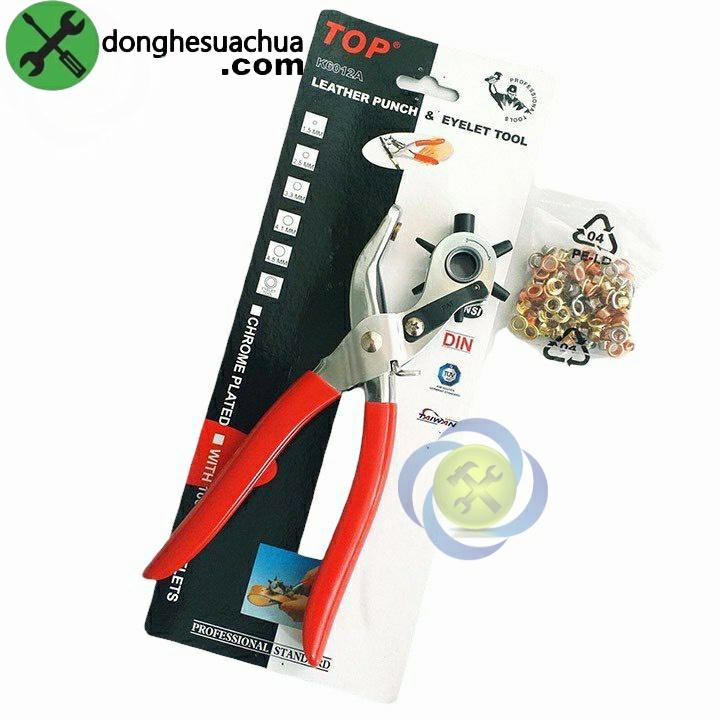 Kìm bấm lỗ dây nịch TOP K6012A