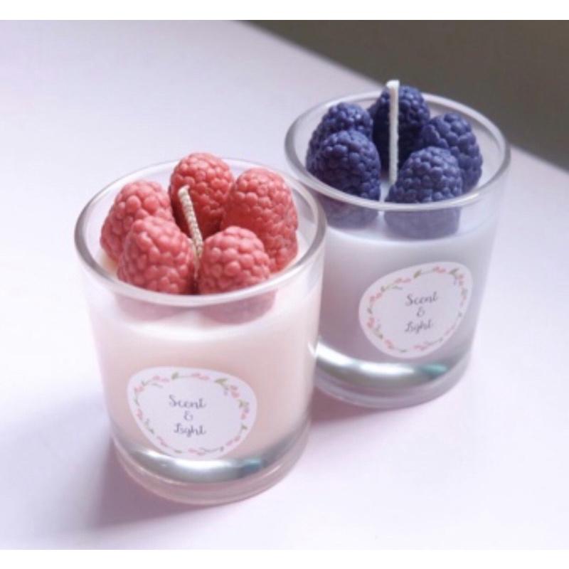 Nến Thơm Handmade Ly Tròn Topping Màu Sắc Dory Lab