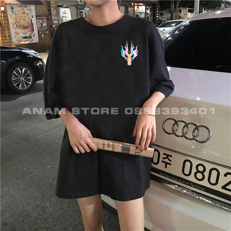 Áo thun phản quang 7 màu Tay Lỡ nam Nữ Rồng 2