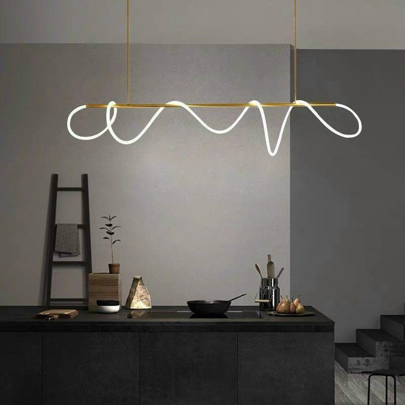 Đèn thả trang trí 3 chế độ ánh sáng, phong cách Bắc Âu sang trọng, dây led sáng đặc biệt, đèn bàn ăn, T09