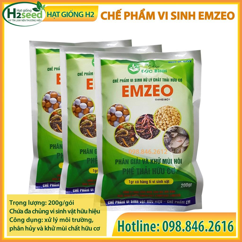 Combo 3 Men vi sinh Emzeo - Gói 200g - Phân hủy và khử mùi rác thải sinh hoạt