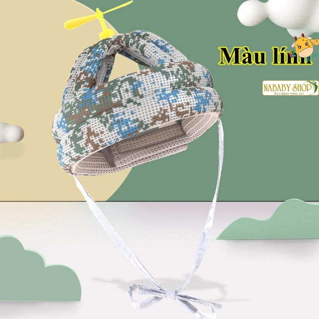 Mũ Nón bảo vệ đầu cho bé có đệm thoáng khí chóng va đập, nón tập đi tập bò tập ngồi