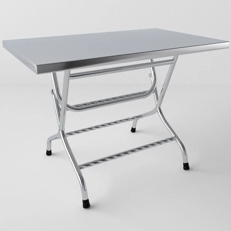 Bàn inox WIN chữ nhật phi 32 70 x 120cm