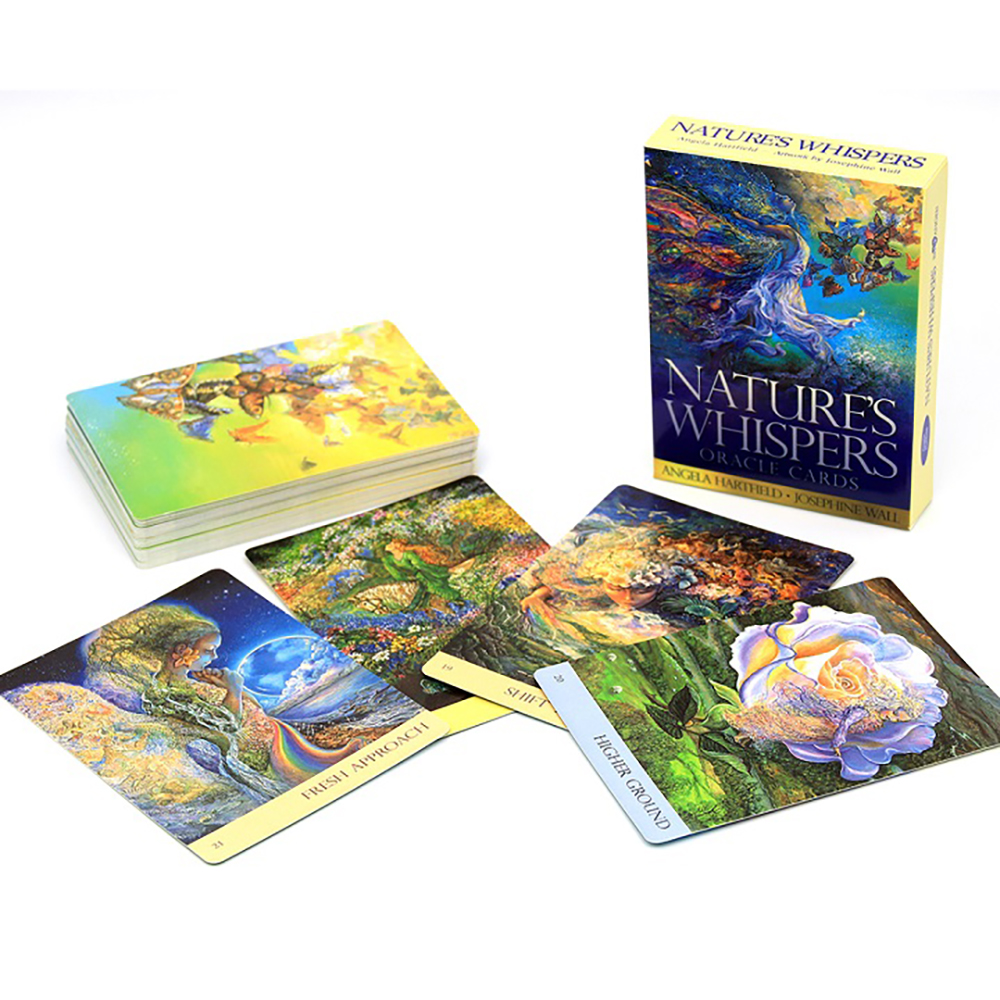 Bộ Bài Oracle Nature's Whisper 50 Lá Bài Tặng File Tiếng Anh Và Đá Thanh Tẩy