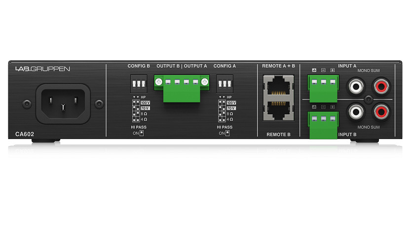 Lab Gruppen CA602 Amplifier 2 x 60 Watt Commercial Amplifier -Hàng Chính Hãng