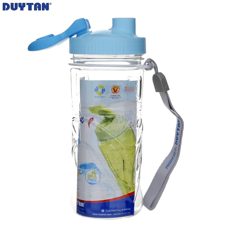 Bình nước nhựa Duy Tân 350ml (6,5 x 6,5 x 21 cm) - 32512 - Giao màu ngẫu nhiên - Hàng chính hãng