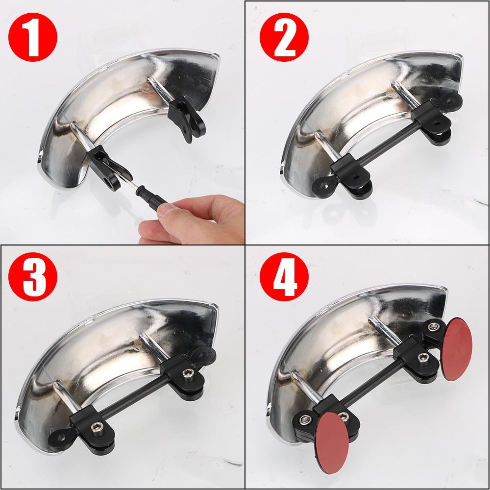 Gương chiếu hậu góc rộng 180 độ cho xe máy