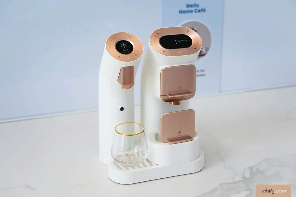 Máy pha viên nén Trà và Cafe Wells Home Cafe [TẶNG KÈM Khay đựng viên nén] - Hàng chính hãng