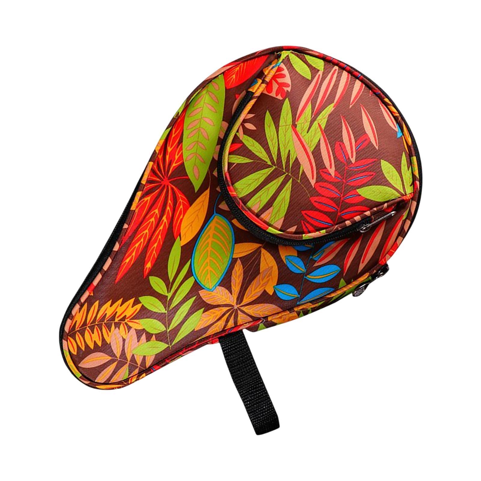 Table Tennis Racket Sleeve Oxford Cloth Wear Resistant Sturdy Zipper Drop Resistant Scratch Resistant Holder Paddle Case for Adult