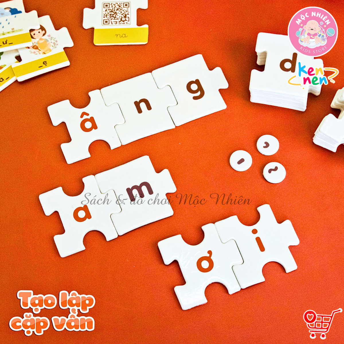 Kennen Match it - Puzzle học chữ và đánh vần Tiếng Việt 5in1 - Dành cho bé từ 3 tuổi