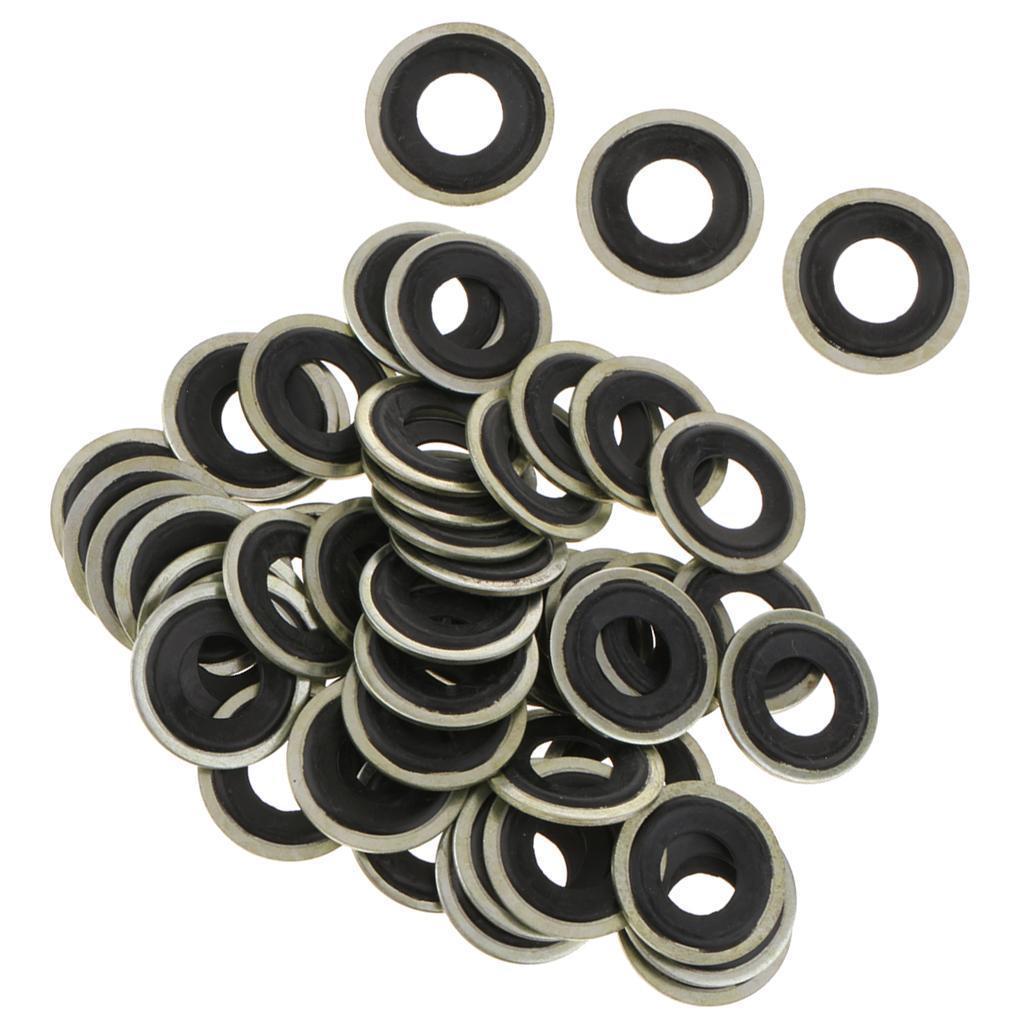 50x M14 Oil Drain Plug Seal Gasket Washer for GM Chevrolet