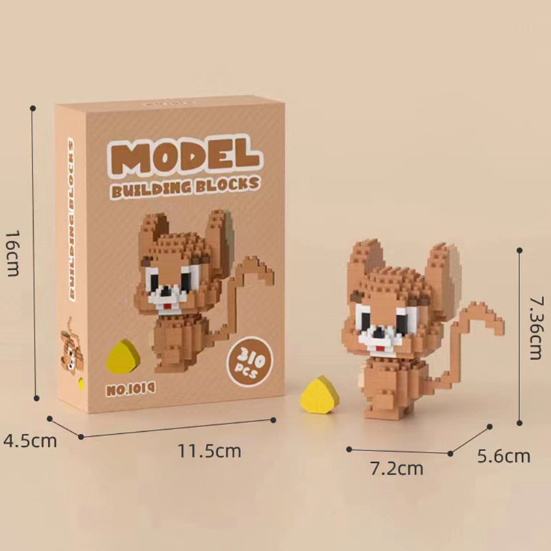 Bộ Mô Hình Đồ ChơiLắp Ráp Xếp Hình 3D Nhân Vật Hoạt Hình Tom & Jerry