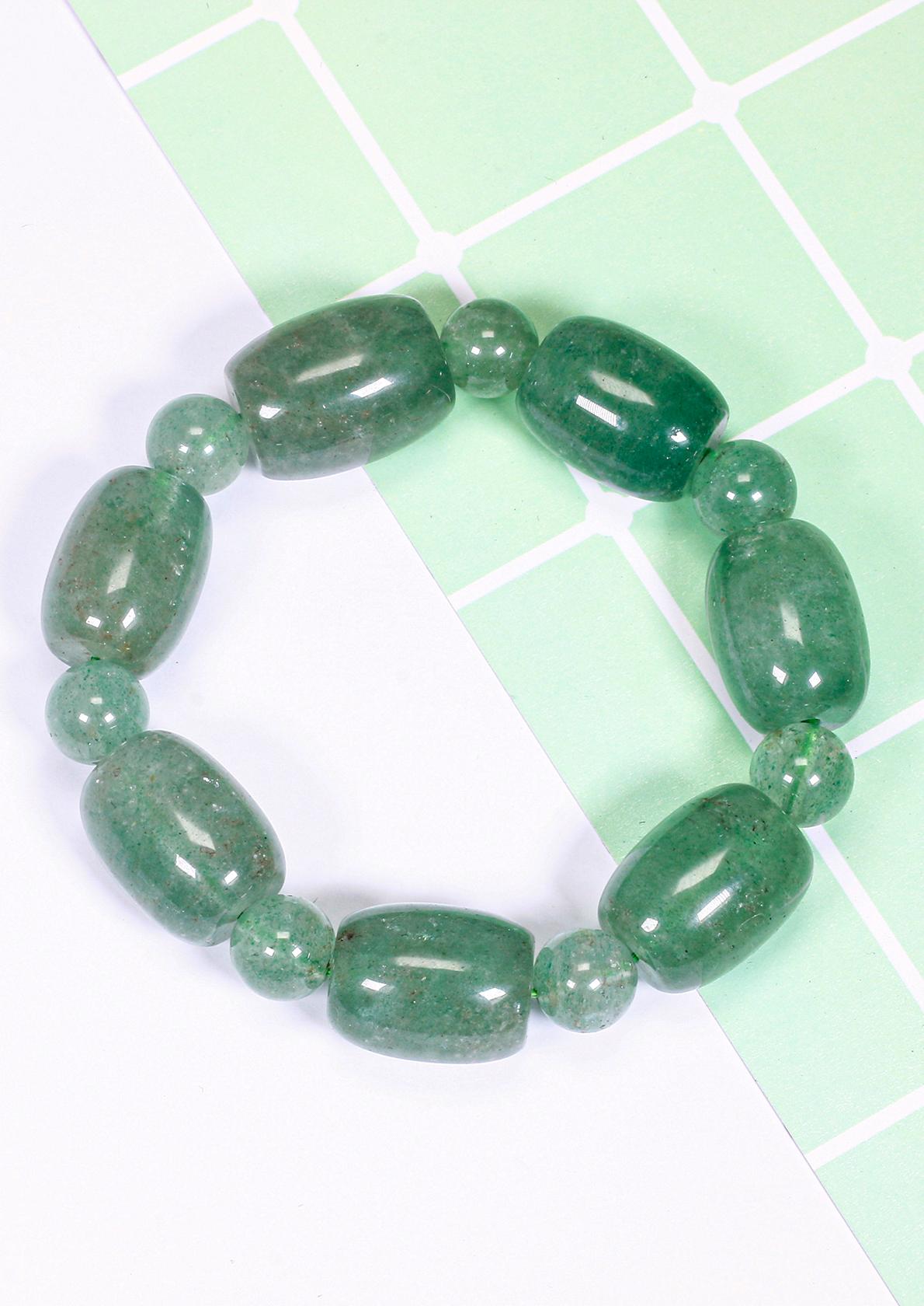 Vòng lu thống đá thạch anh dâu xanh 20x15cm mệnh hỏa, mộc - Ngọc Quý Gemstones